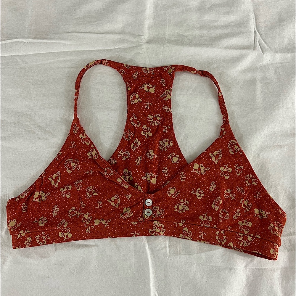 OBEY bralette. Orange. Size large. Used.